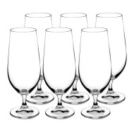 Jogo 6 Tacas 380ml Para Cerveja Anna Cristal Ecológico Bohemia